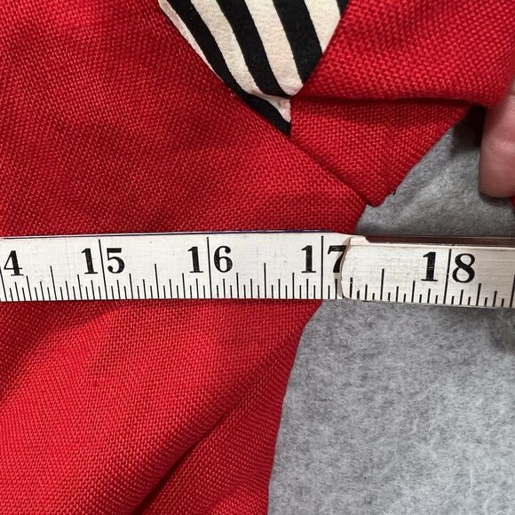 VINTAGE Richard Warren RED Short Sleeve Jacket Sz 6 double breasted 80s - Picture 16 of 16